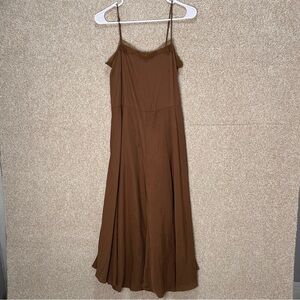 Flawed Vince XS dress pockets adjustable spaghetti strap lace style neckline